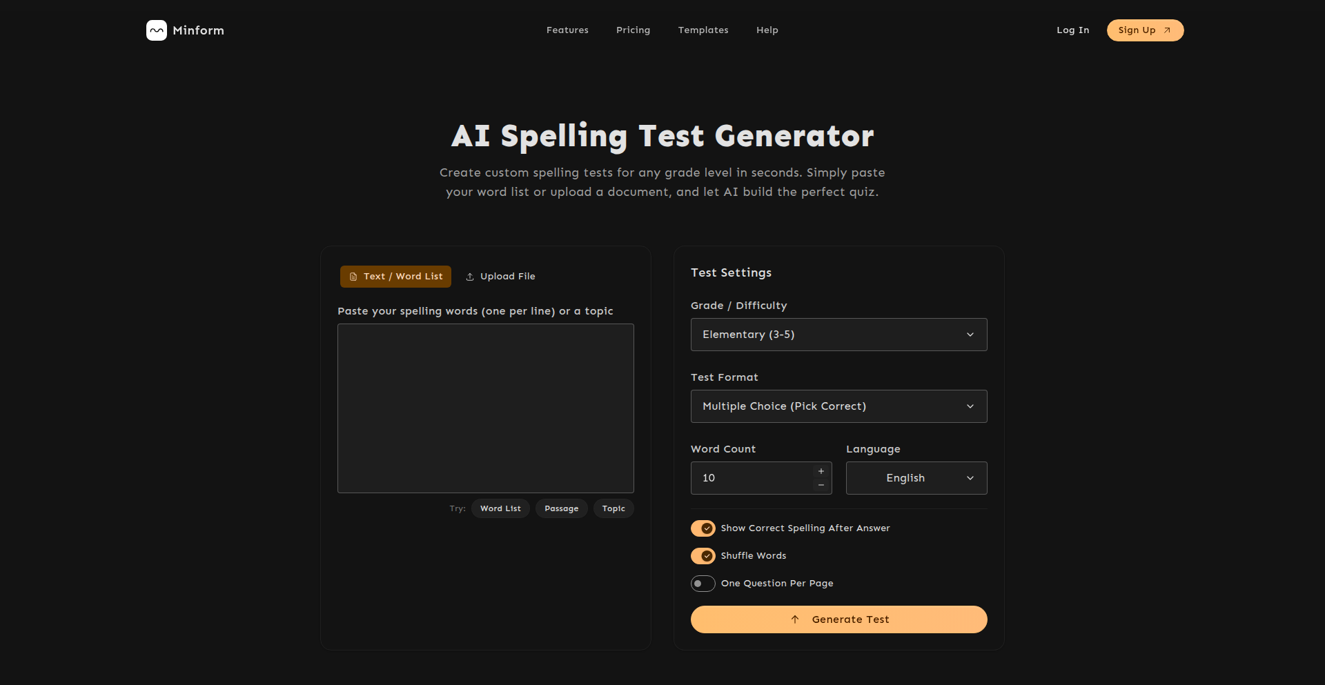 スペルテスト・ジェネレーター・ハック