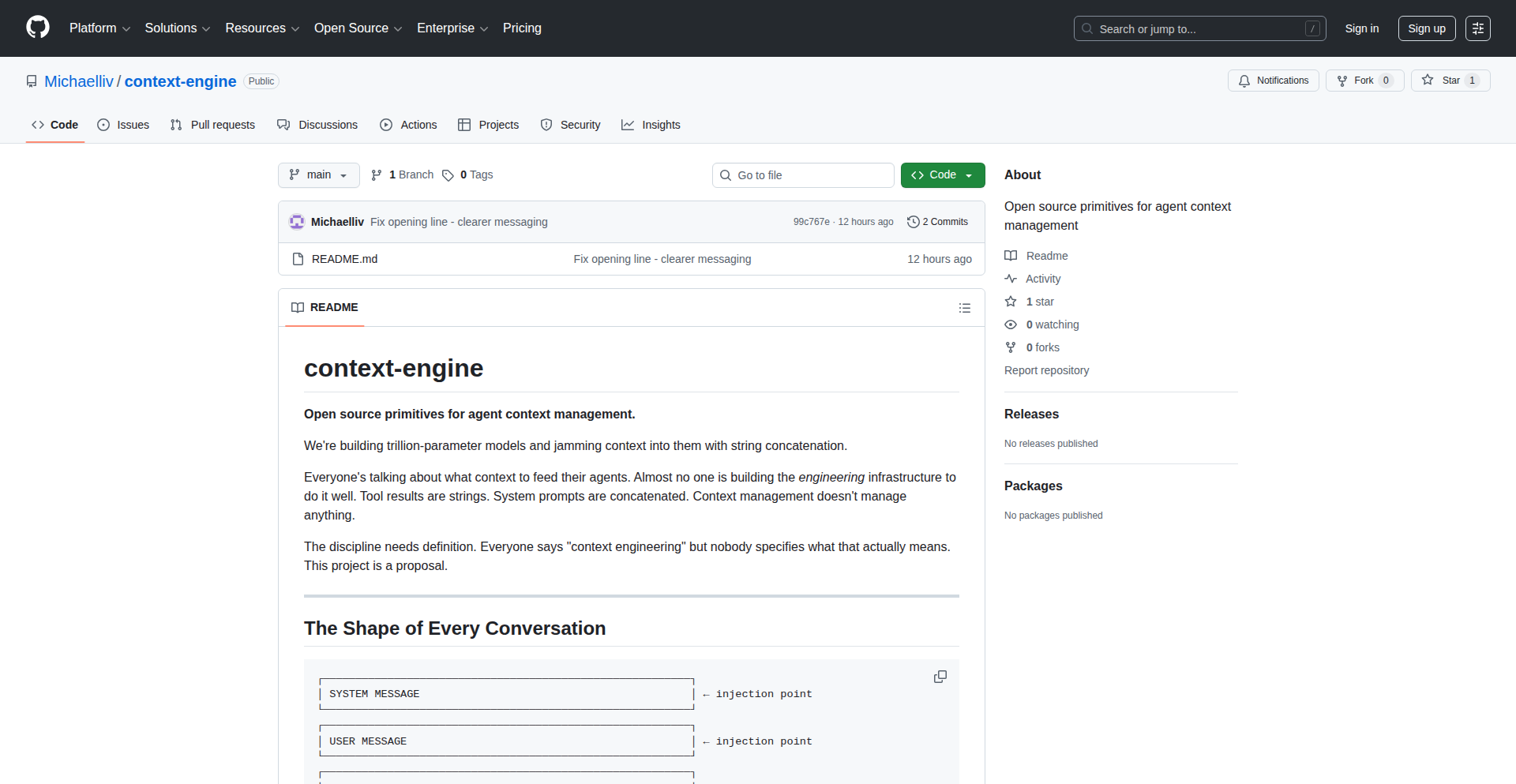 コンテキストエンジン：エージェントの文脈管理のためのオープンソースプリミティブ