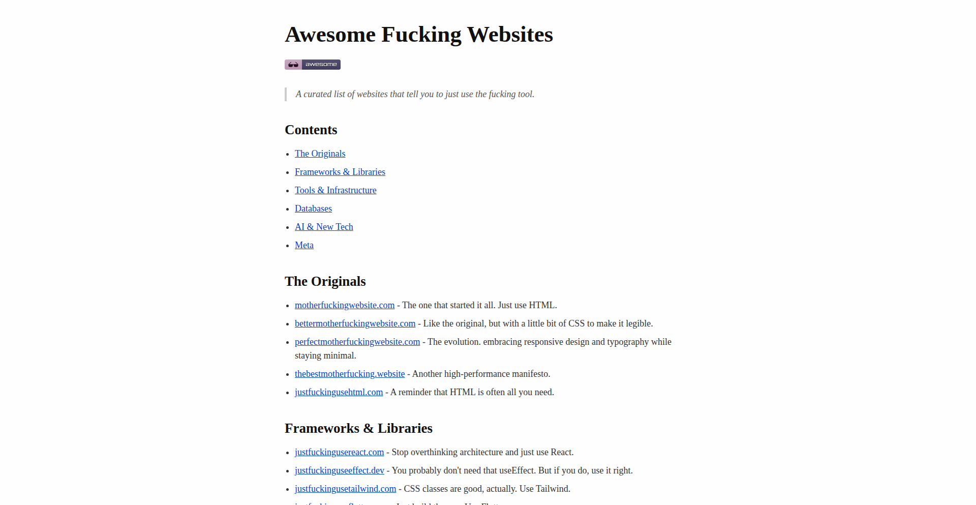 Fucking Websites CLI