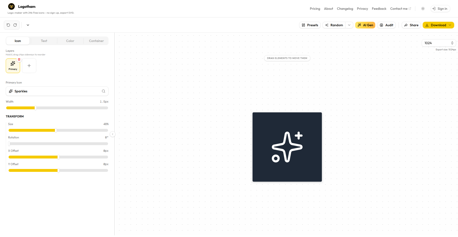 Logotham: Instant SVG Logo Generator