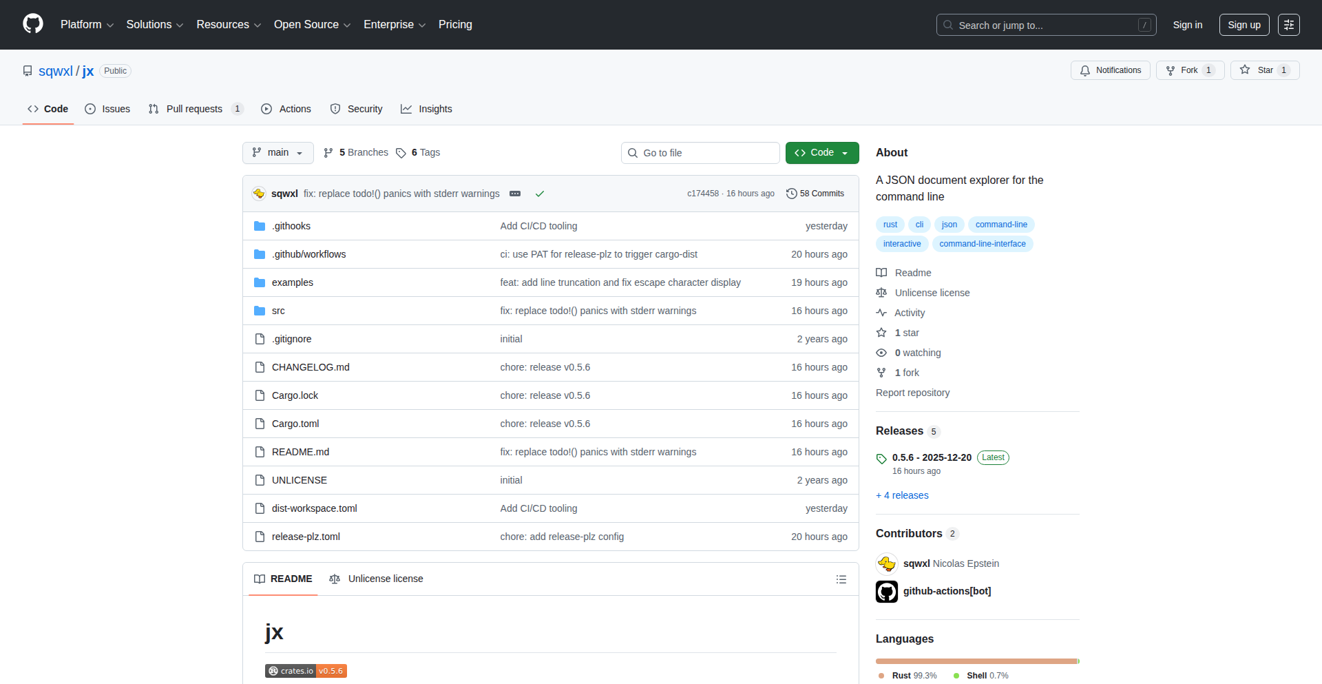 Jx: Terminal JSON Explorer
