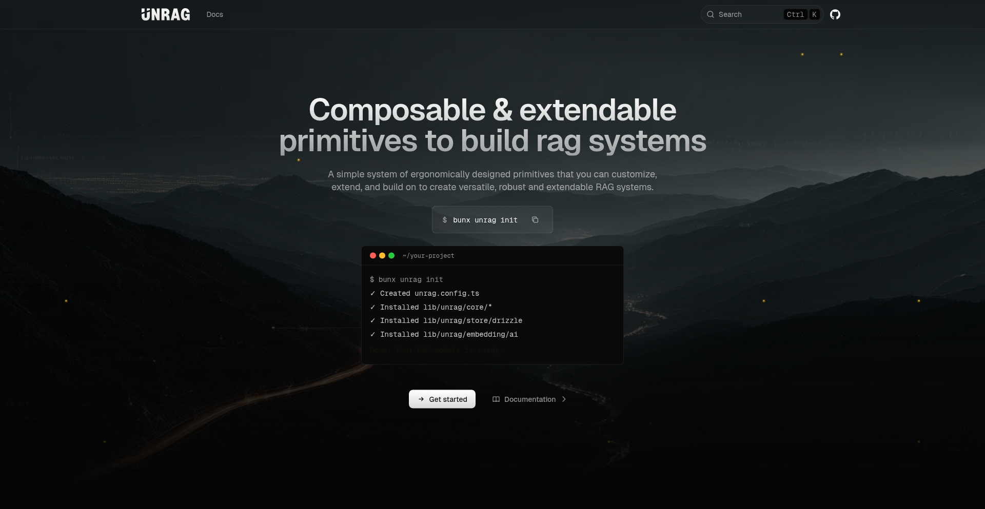 Unrag: RAG 源码化解决方案