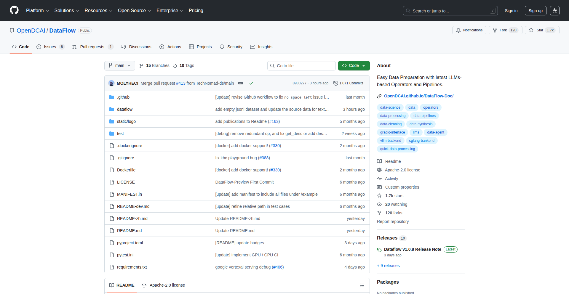 DataFlow: LLM数据编程框架