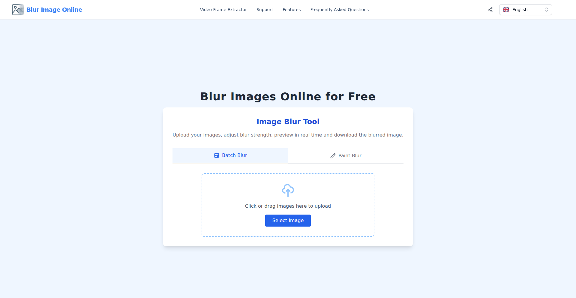 隐私优先的浏览器内图像模糊器