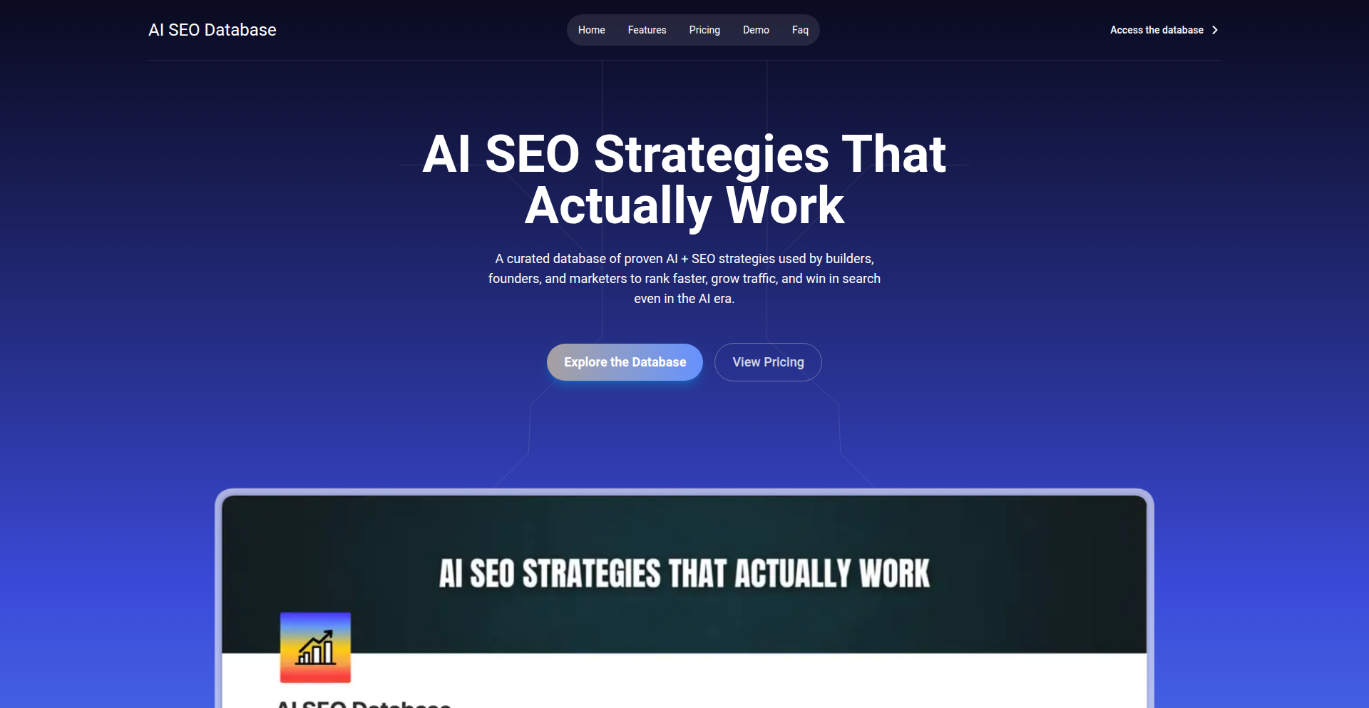 AI SEO策略数据库