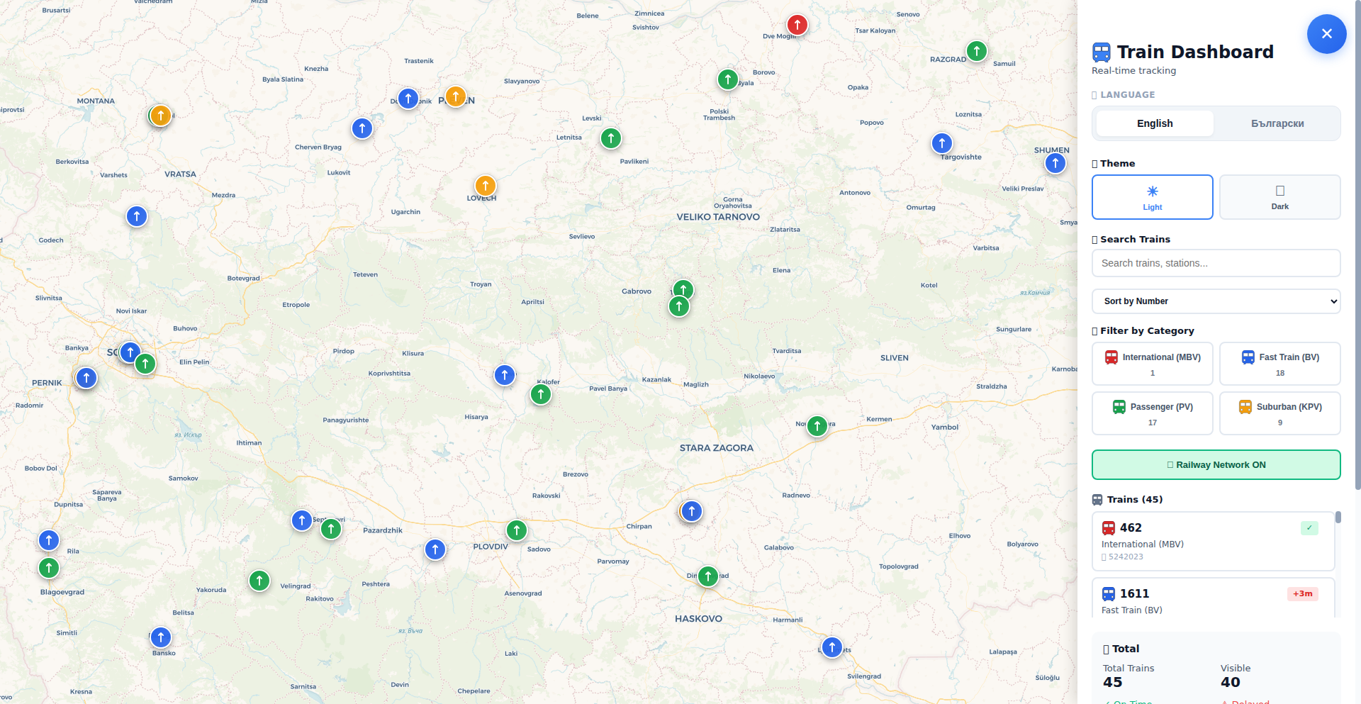 BDZ 列车轨迹追踪器