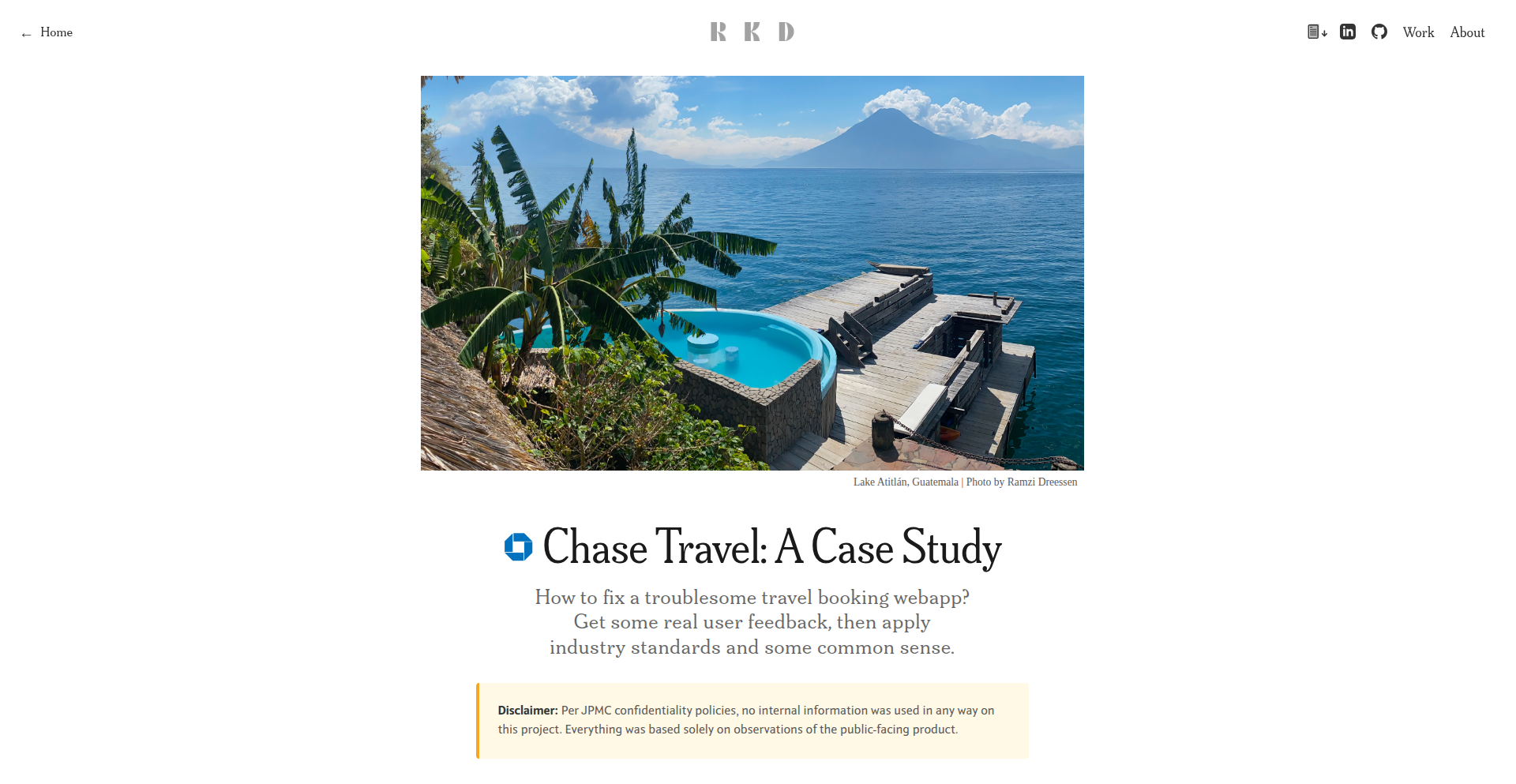 UX重塑器：Chase Travel 界面优化方案