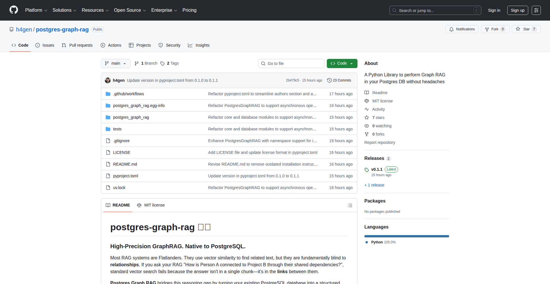 PostgresGraphRAG: SQL驱动的知识图谱增强检索