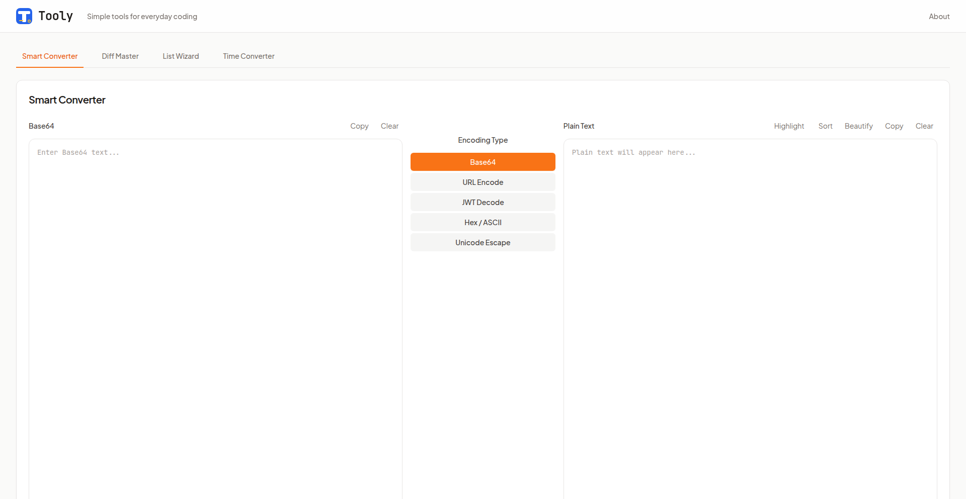 Tooly：纯净开发者工具箱