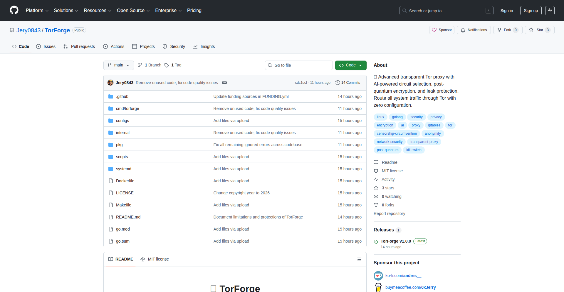 TorForge: AI驱动的智能Tor代理