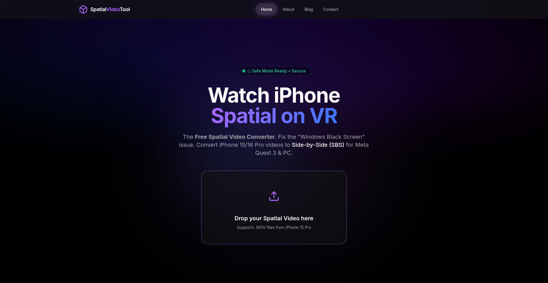 空间视频本地转码器 (Spatial Video Local Converter)