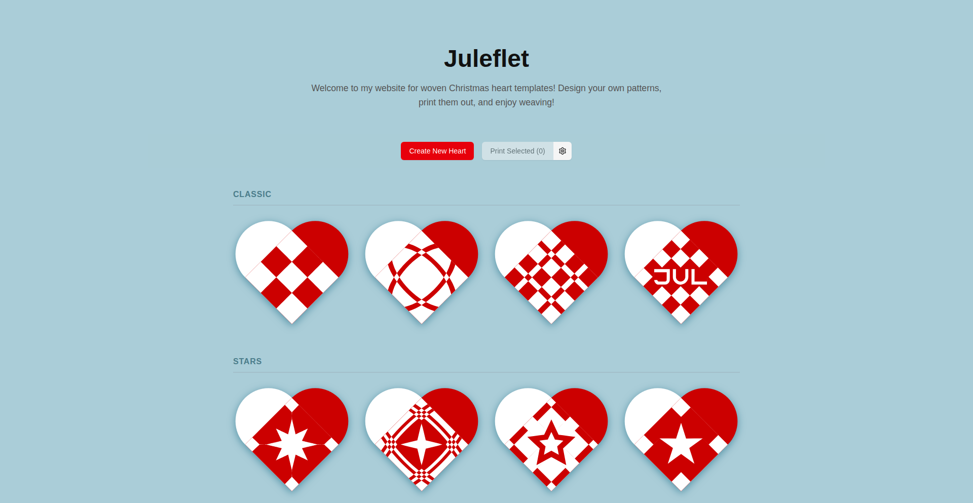 Julehjerte-DIY 3D编织模拟器