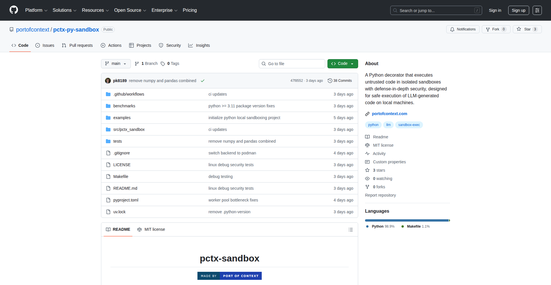 Podman沙盒函数执行器