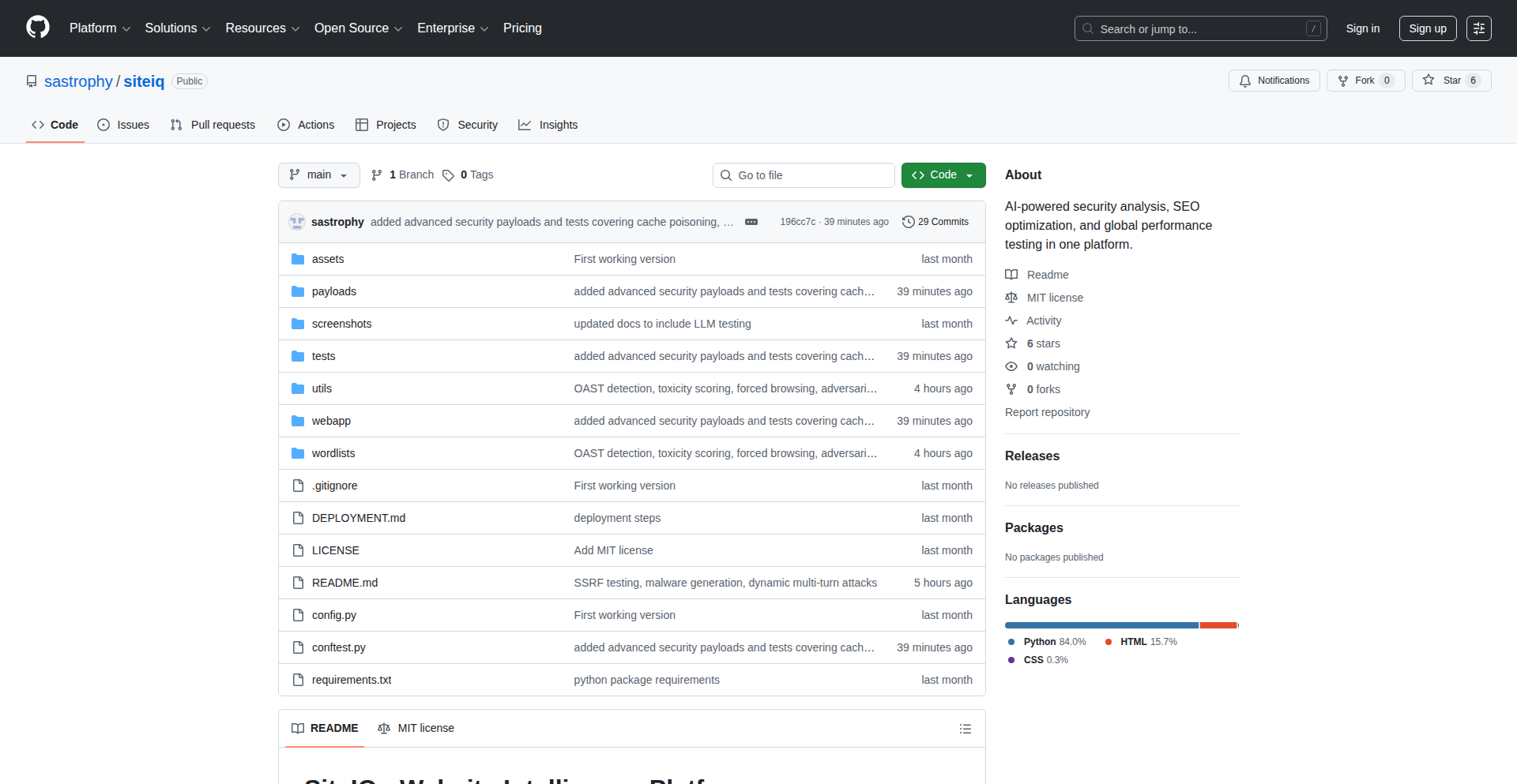 SiteIQ: AI安全防护利器