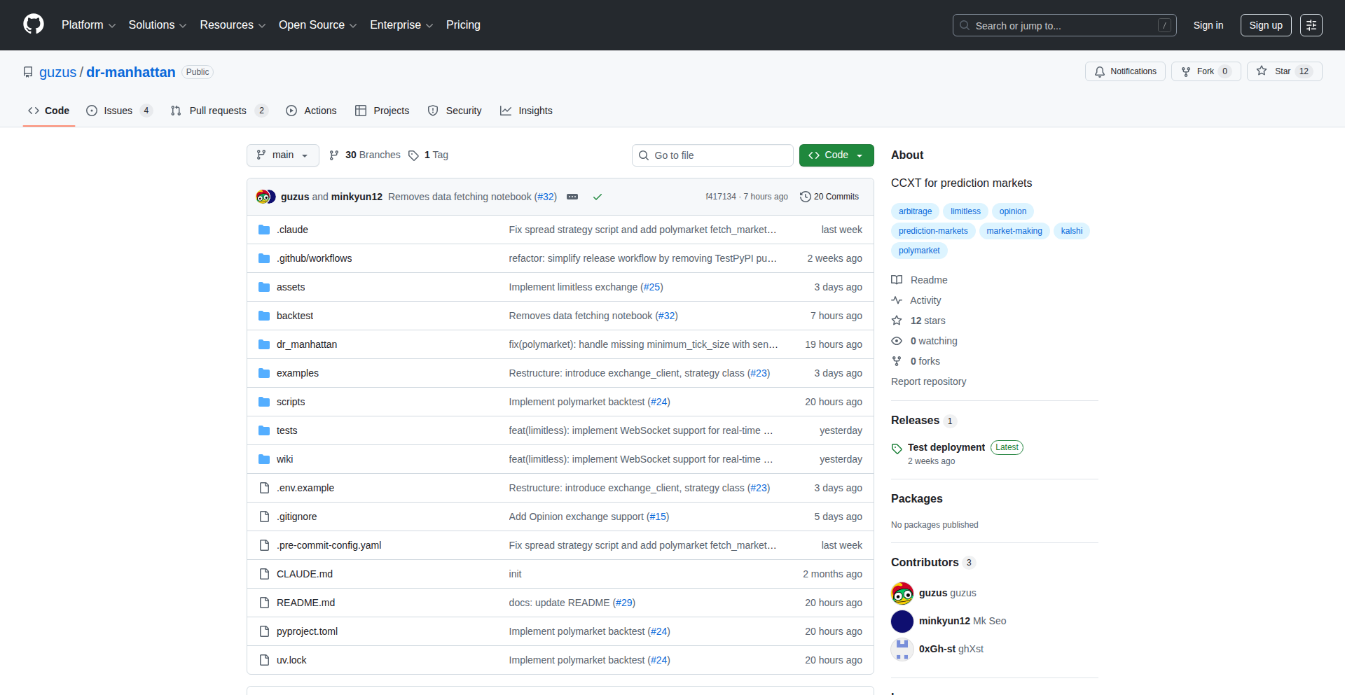 dr-manhattan: 链上预测市场交易助手