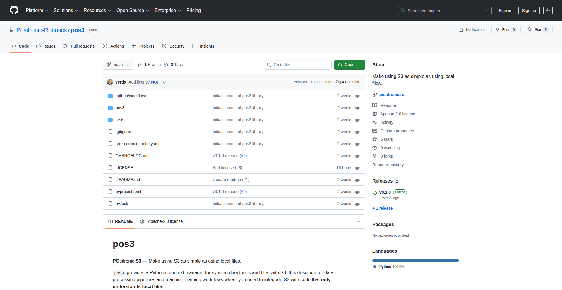 Pos3: S3本地文件模拟器