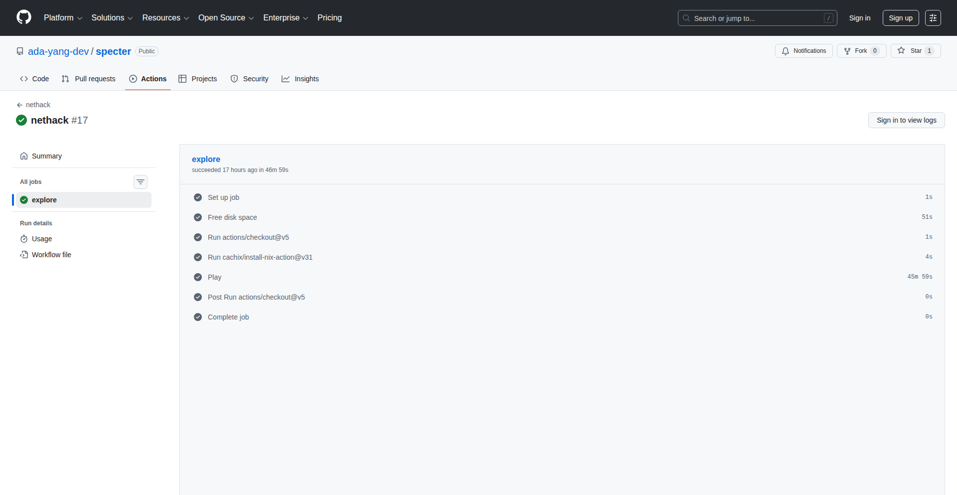GitHub Actions 自动化 NetHack 直播流