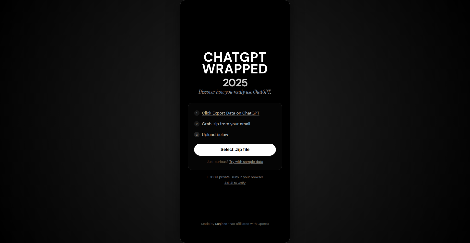 ChatGPT 年度回顾可视化