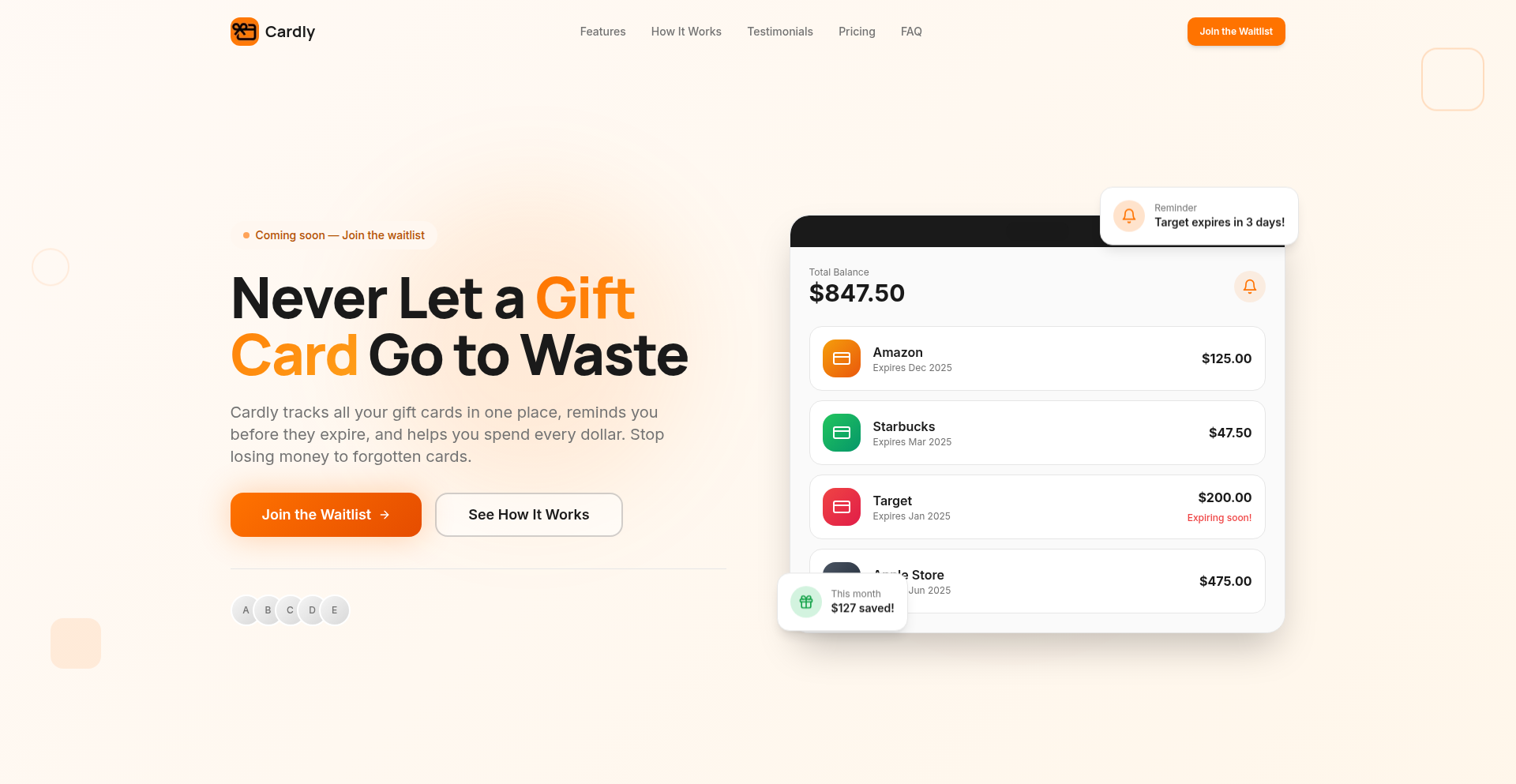 Cardly 智能礼品卡管理器