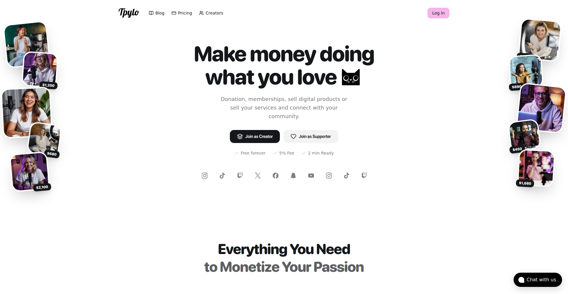 Tpylo: 创作者聚合支持平台