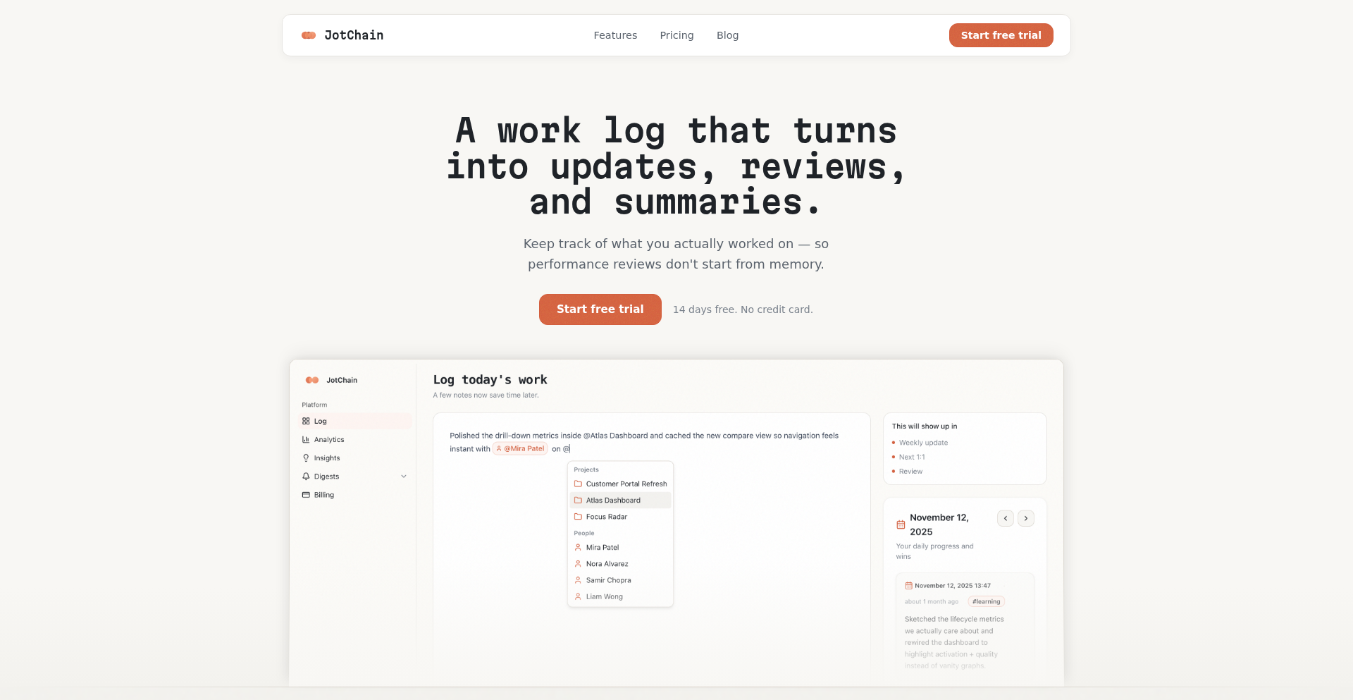 JotChain ReviewForge