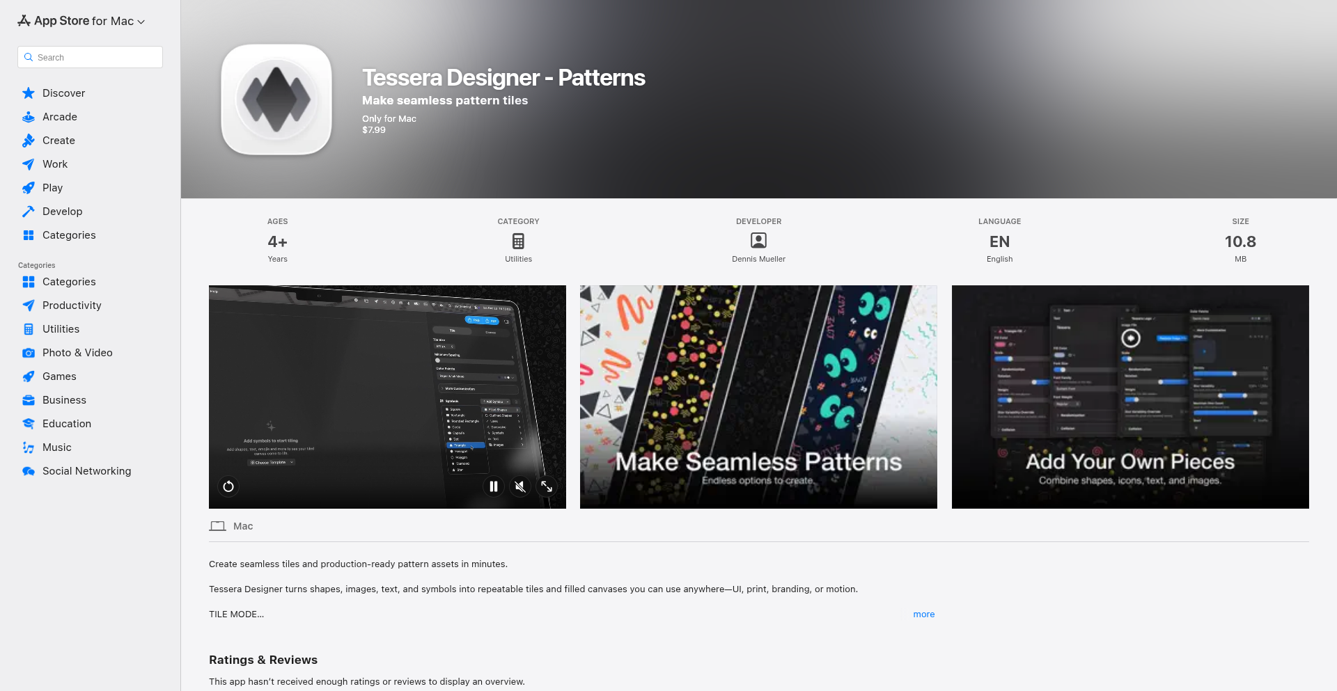 Tessera Designer: Seamless Pattern Forge
