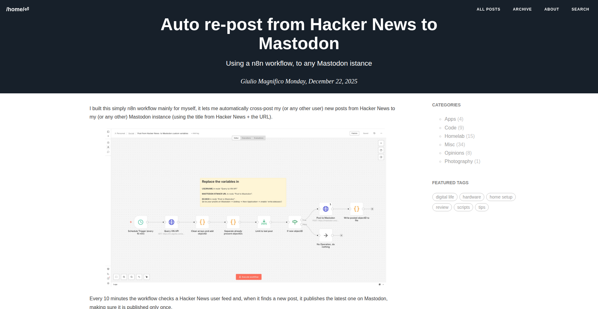 HN-to-Mastodon Bridge