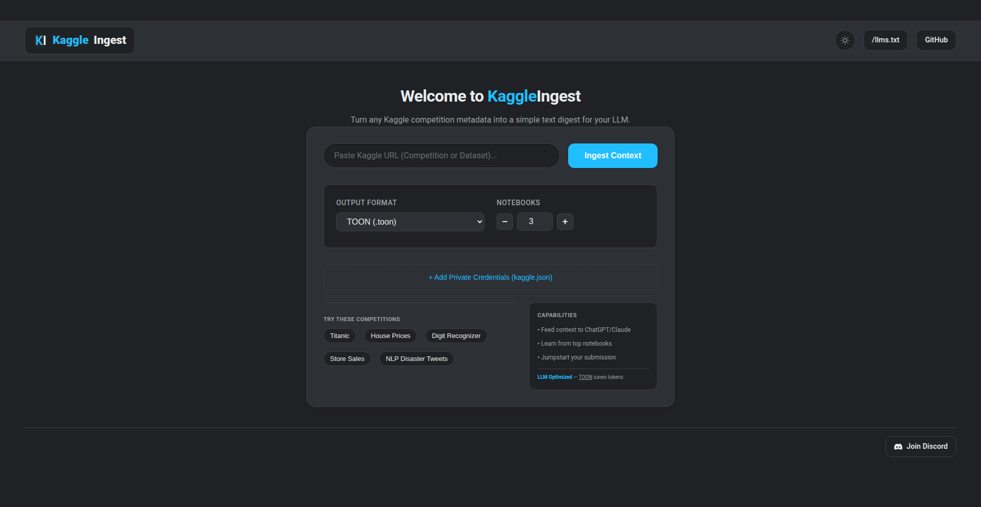 KaggleContext Weaver