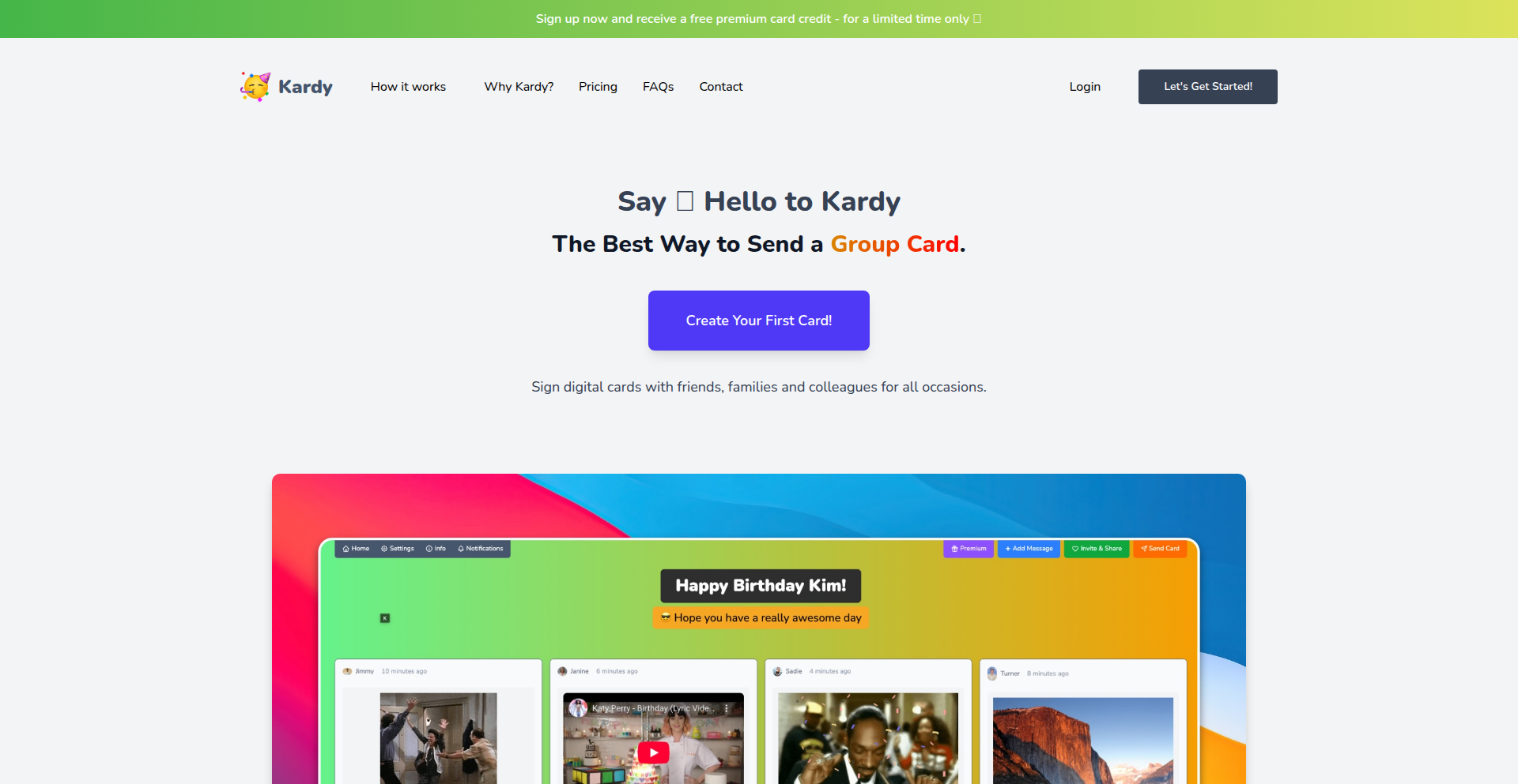 Kardy - Collaborative Digital Greeting Assembler