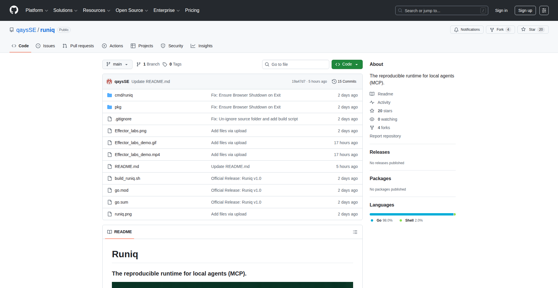 Runiq: Claude's OS Control Module