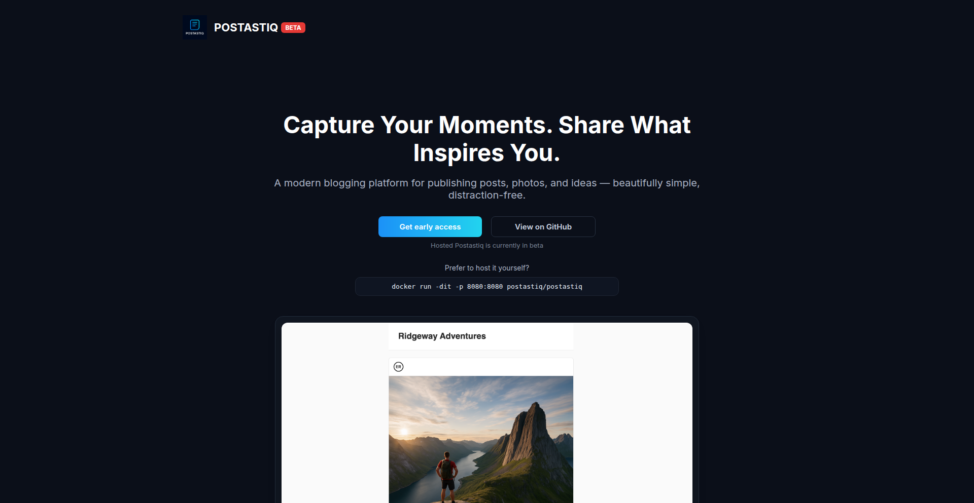 Postastiq: SQLite-Powered Single-Binary Blogging Engine