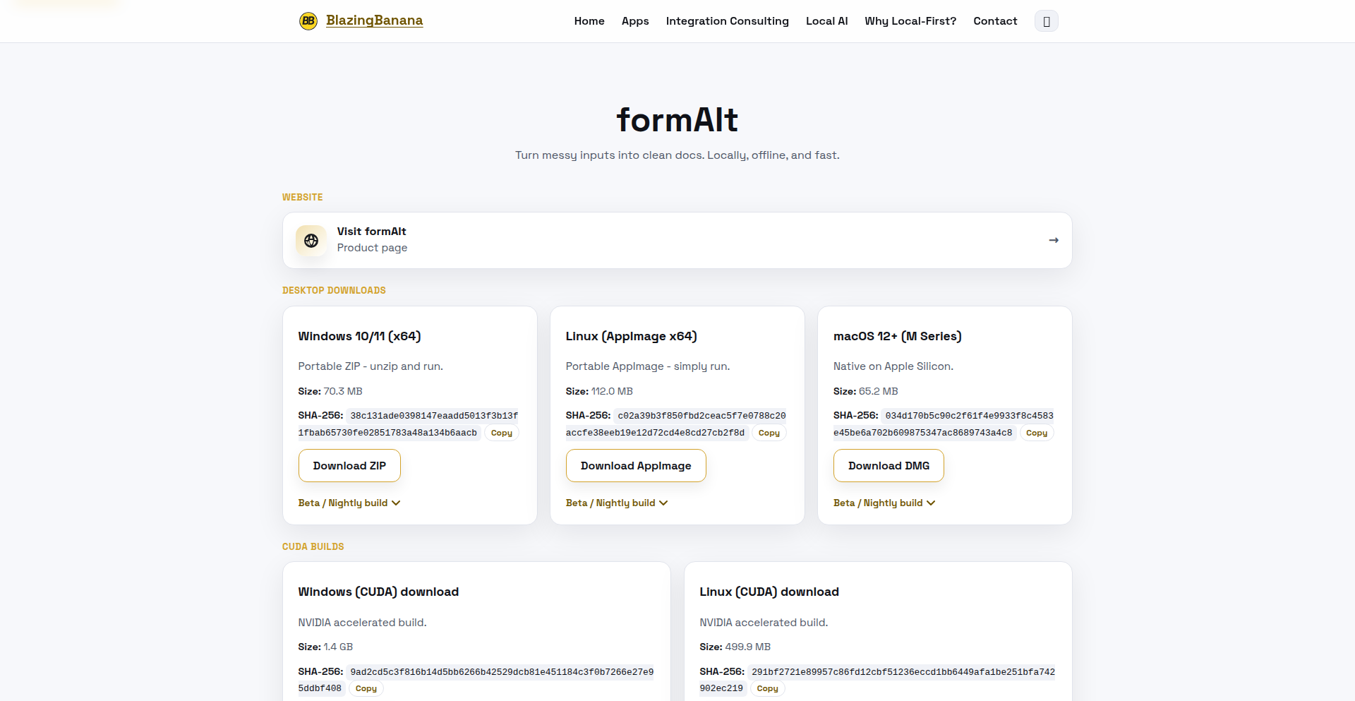 FormAIt Offline LLM Formatter