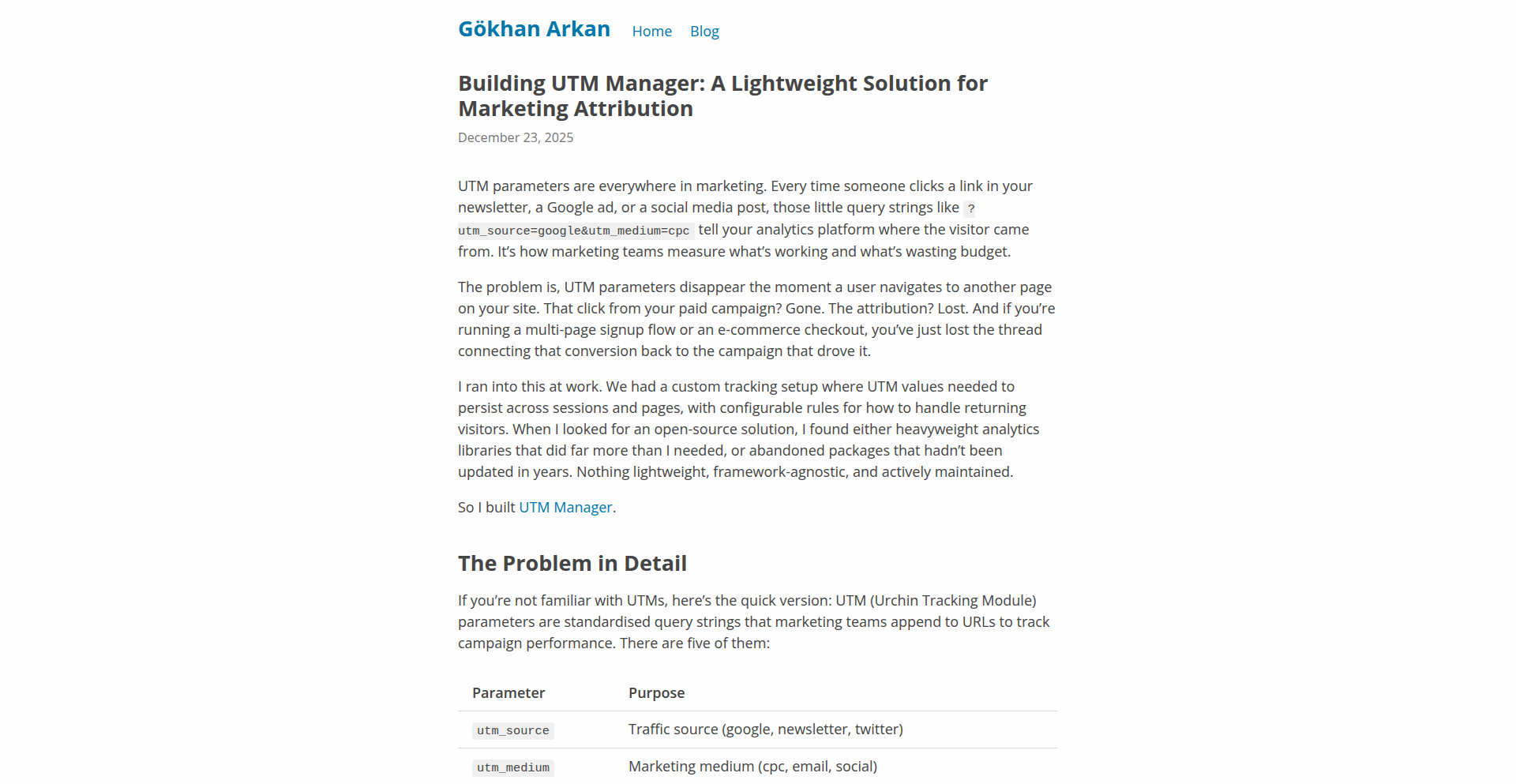 UTM Persistence Engine