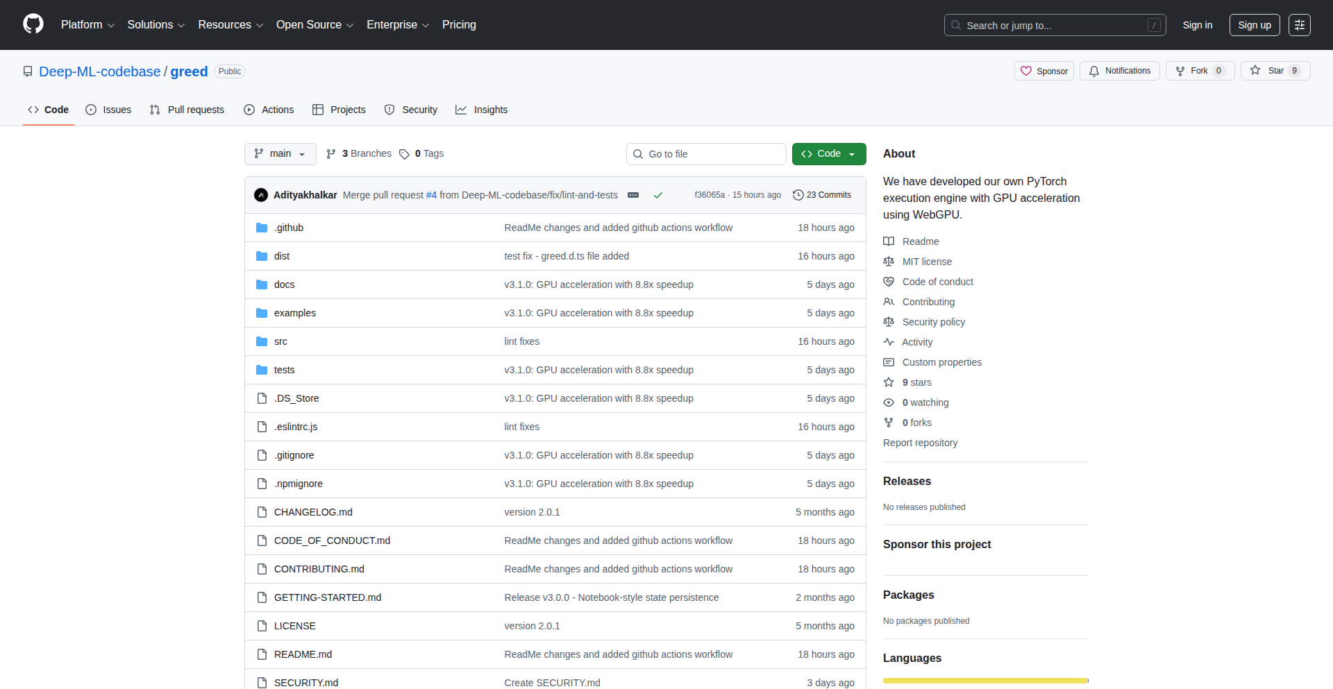 Greed.js: Browser-Native PyTorch Executor