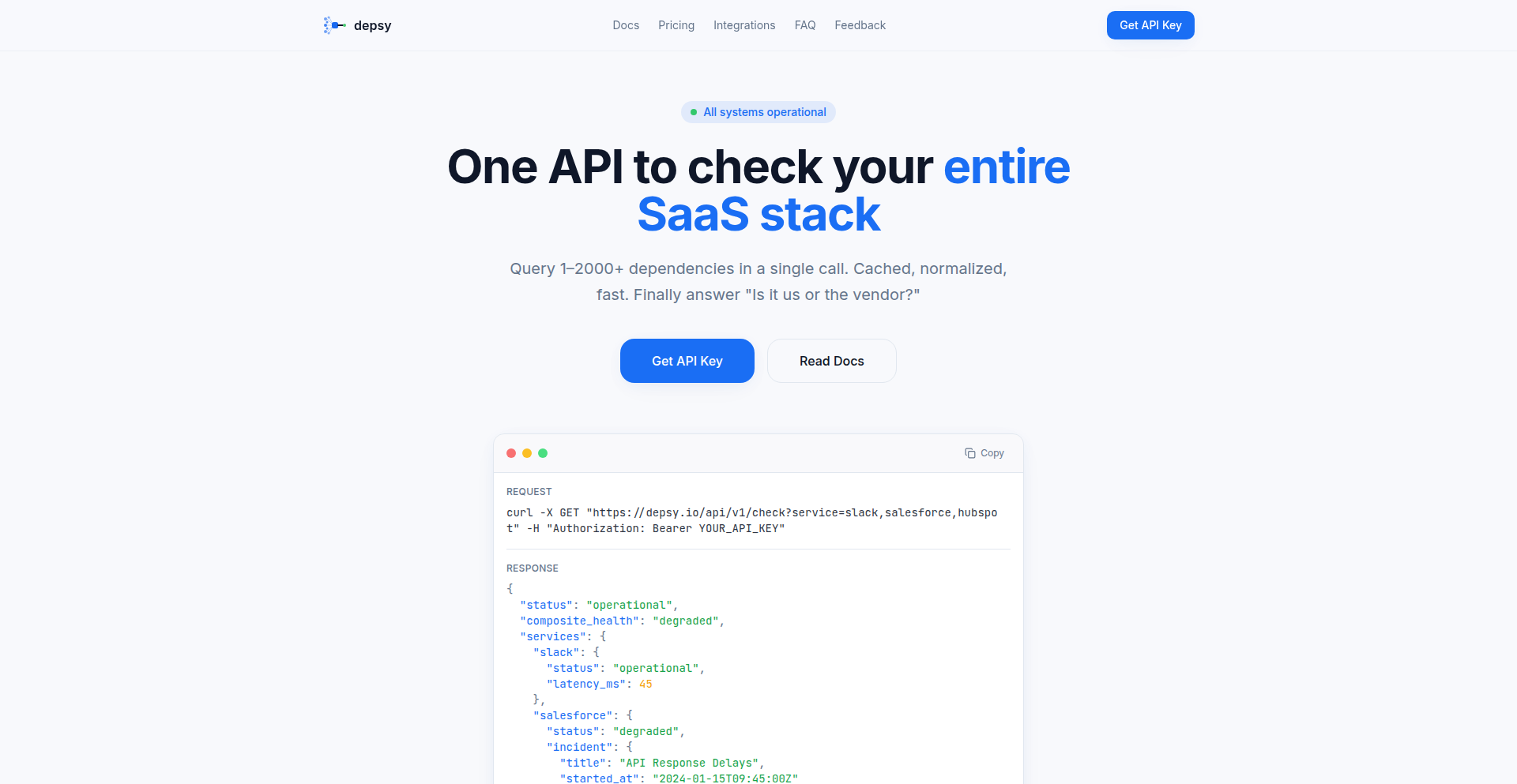 Depsy: SaaS Dependency Sentinel